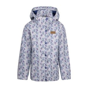 Trespass Drippy - Damska kurtka przeciwdeszczowa Tp50 Grey Skies. Fioletowe kurtki Trespass, z aplikacjami, bez kaptura. Za 290,99 zł.