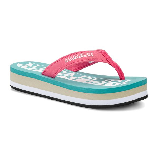 Klapki damskie Napapijri Stick. Klapki Napapijri, bez wzorów, bez obcasa. Za 129,99 zł.