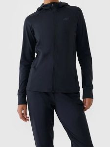 4F Bluza w kolorze granatowym rozmiar: L. Niebieskie bluzy 4f, l, bez wzorów, z materiału, bez kaptura. Za 144,95 zł.