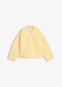 Kurtka pikowana oversize. Żółte kurtki bonprix, bez wzorów, bez kaptura. Za 142,99 zł.