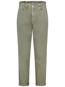 Sublevel Dżinsy - Tapered fit - w kolorze zielonym rozmiar: L. Zielone jeansy Sublevel, bez wzorów, z bawełny, z podwyższonym stanem. Za 153,71 zł.