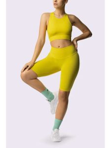 Spaio Szorty sportowe "Innergy" w kolorze żółtym rozmiar: L. Żółte spodenki sportowe Spaio, l, bez wzorów, z materiału, outdoorowe. Za 144,92 zł.