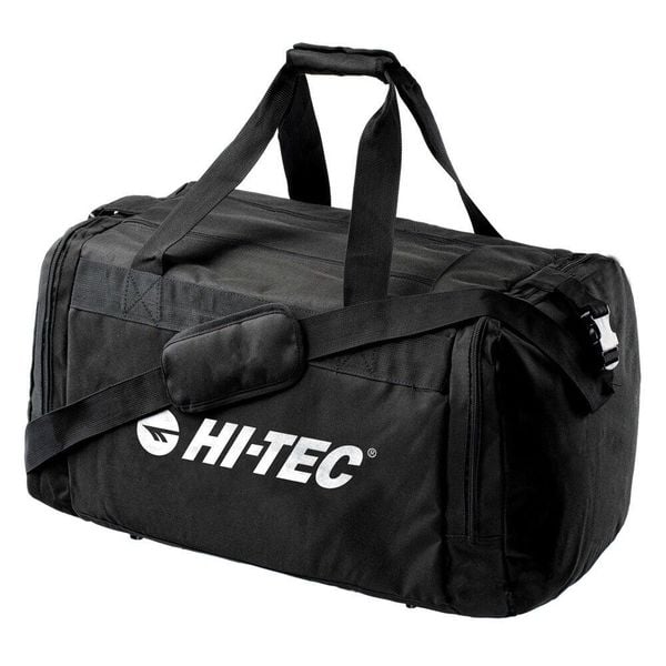 Torba Podróżna Laguri 50L. Czarne torby podróżne i sportowe Hi-tec, bez wzorów, z materiału, na ramię. Za 140,99 zł.