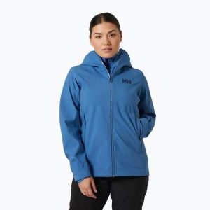 Kurtka przeciwdeszczowa damska Helly Hansen Verglas 3L. Niebieskie kurtki Helly Hansen, l, bez wzorów, bez kaptura. Za 569,99 zł.