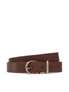 Calvin Klein Pasek Damski K60K612909 Brązowy. Brązowe paski Calvin Klein, bez wzorów, ze skóry. Za 229,99 zł.