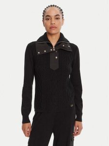 Liu Jo Sport Sweter TF5039 MS75L Czarny Regular Fit. Czarne swetry klasyczne Liu Jo Sport, l, z syntetyku, bez kołnierzyka. Za 479,99 zł.