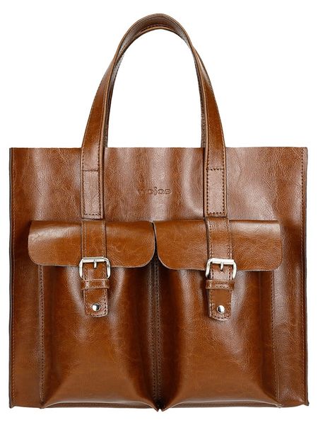 Wojas Skórzana torebka w kolorze jasnobrązowym - 33 x 30 x 17 cm rozmiar: onesize. Brązowe torebki klasyczne Wojas, bez wzorów, z materiału, przez ramię, bez dodatków. Za 351,38 zł.