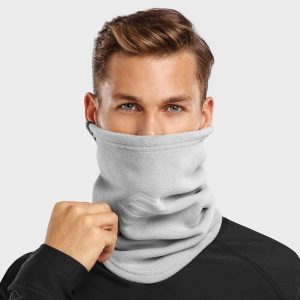 Termiczny komin do sportów zimowych unisex SIROKO Blunt. Szare szaliki SIROKO, na zimę, bez wzorów, z polaru. Za 106,00 zł.