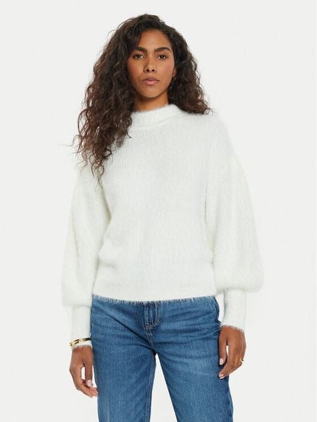 Guess Sweter Keyla W4BR25 Z3BH0 Écru Regular Fit. Swetry klasyczne Guess, xl, z syntetyku, bez kołnierzyka. Za 359,99 zł.