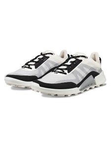 Ecco Sneakersy "Biom 2.1" w kolorze biało-czarnym rozmiar: 40. Białe trampki ecco, bez wzorów, z materiału, bez zapięcia. Za 288,52 zł.