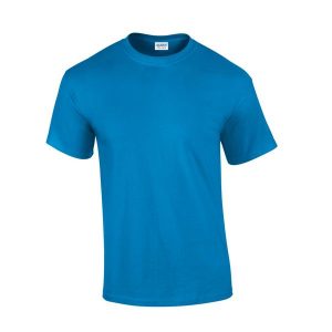 Ultra Bawełniana Koszulka Unisex Dla Dorosłych. Niebieskie bluzki GILDAN, xl, bez wzorów, z bawełny, sportowe, bez kołnierzyka, bez ramiączek. Za 34,99 zł.