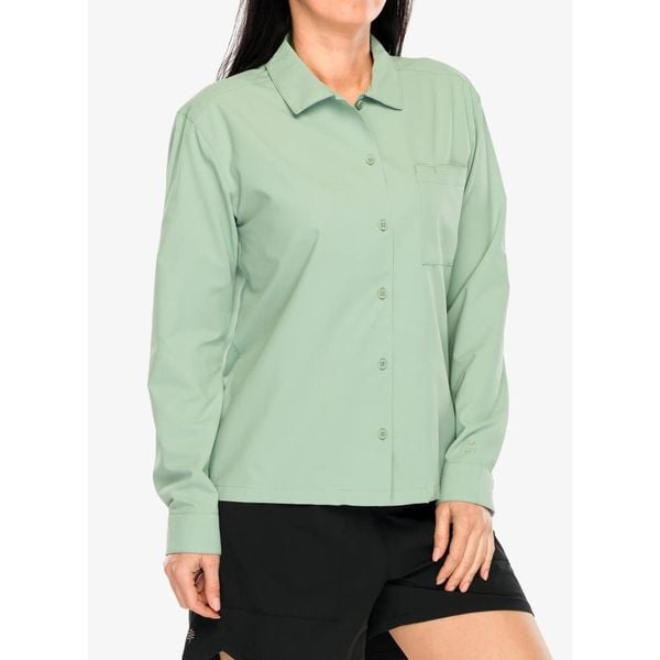 Koszula przeciw komarom damska Royal Robbins Expedition III L/S. Zielone koszule ROYAL ROBBINS, l, bez wzorów, bez kołnierzyka, bez ramiączek. Za 303,99 zł.