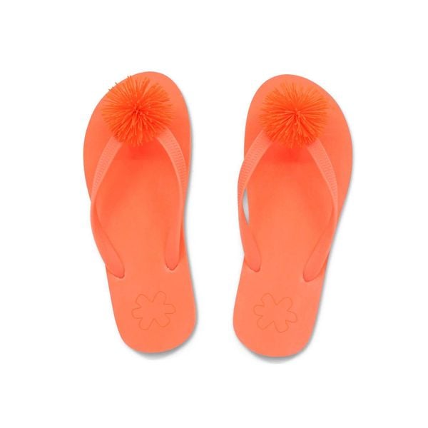 Japonki basenowe damskie Flip Flop Originals Fluffy. Brązowe klapki Flip Flop, bez wzorów, bez obcasa. W wyprzedaży za 70,00 zł.