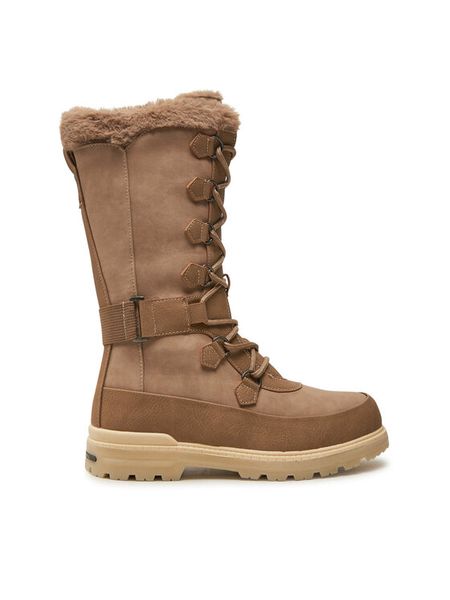 Kimberfeel Śniegowce Adara Brązowy. Brązowe buty zimowe Kimberfeel, ze skóry, bez obcasa, bez zapięcia. Za 499,99 zł.