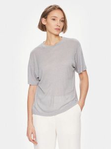 DAY BIRGER ÉT MIKKELSEN T-Shirt Parry 100422 Szary Regular Fit. Szare t-shirty DAY Birger et Mikkelsen, xs, bez wzorów, z bawełny, bez kołnierzyka, bez ramiączek. Za 249,99 zł.