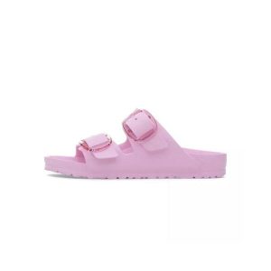 Klapki damskie Birkenstock Arizona. Czerwone klapki Birkenstock, bez wzorów, z gumy, bez obcasa. Za 426,00 zł.