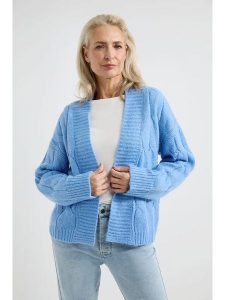 Josephine & Co Kardigan "Aidan" w kolorze błękitnym rozmiar: M. Niebieskie kardigany Josephine & Co, z wełny. Za 177,94 zł.