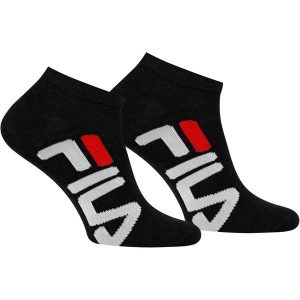 Skarpety unisex FILA invisible socks 2 pary. Czarne skarpetki Fila, bez wzorów. Za 21,99 zł.