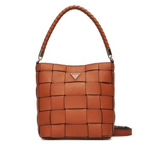 Torebka Guess. Brązowe torebki klasyczne Guess, z aplikacjami, bez dodatków. Za 469,99 zł.