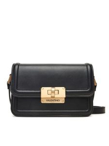 Valentino Torebka Floren VBS9A910 Czarny. Czarne listonoszki Valentino, bez wzorów, ze skóry, bez dodatków. Za 379,99 zł.