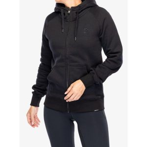 Bluza z kapturem damska Didriksons Ven Full Zip. Czarne bluzy Didriksons, xs, bez wzorów, z kapturem. Za 261,99 zł.