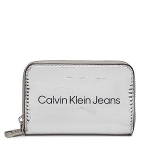 Portfel Calvin Klein Jeans. Szare portfele Calvin Klein Jeans, bez wzorów, z jeansu. Za 289,99 zł.