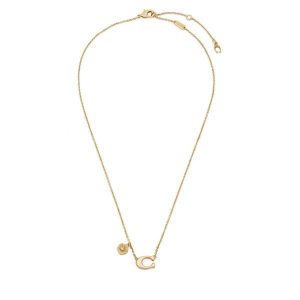 Naszyjnik Coach. Żółte naszyjniki Coach, złote. Za 399,99 zł.