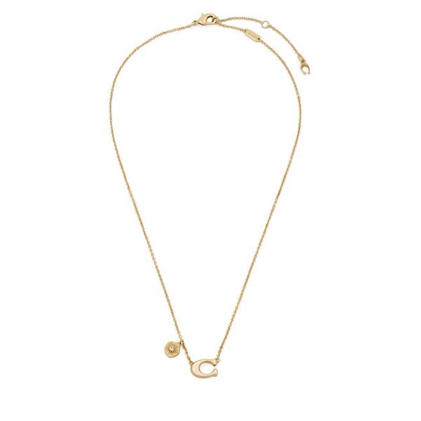 Naszyjnik Coach. Żółte naszyjniki Coach, złote. Za 399,99 zł.