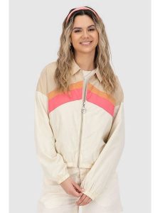 Alife and kickin Kurtka "Rya" w kolorze kremowo-różowym rozmiar: XS. Brązowe kurtki Alife and Kickin, xs, bez wzorów, bez kaptura. Za 130,99 zł.