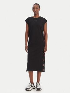 EA7 Emporio Armani Sukienka codzienna 7W001033 AF10373 UC001 Czarny Regular Fit. Czarne kombinezony EA7 Emporio Armani, xs, bez wzorów, z bawełny, bez kołnierzyka, bez ramiączek. Za 439,99 zł.