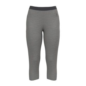 Legginsy termoaktywne damskie Odlo MERINO 200 base layer 3 /4 bottoms. Szare legginsy ODLO, bez wzorów. Za 343,65 zł.
