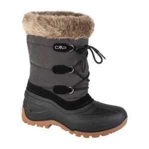 Buty CMP Nietos Low 3Q78956-U901 Śniegowce szare ocieplane czarne. Czarne buty zimowe z syntetyku, za kostkę, bez obcasa, bez zapięcia. Za 529,65 zł.
