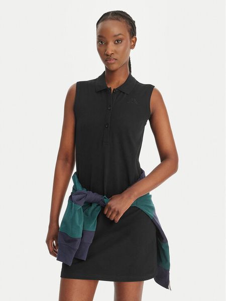 Kappa Sukienka codzienna Ivanka 332D7MW Czarny Regular Fit. Czarne kombinezony Kappa, na co dzień, xxl, bez wzorów, z bawełny, bez kołnierzyka, bez ramiączek, proste. Za 149,99 zł.