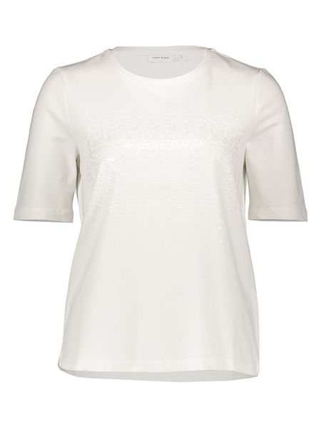 EDITION Koszulka w kolorze białym rozmiar: 42. Białe bluzki EDITION, bez wzorów, bez kołnierzyka, bez ramiączek. Za 96,14 zł.