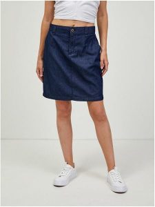 Orsay Spódnica dżinsowa w kolorze granatowym rozmiar: 34. Niebieskie spódnice Orsay, na co dzień, bez wzorów, z bawełny, midi. Za 34,99 zł.