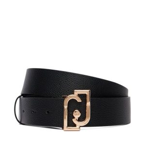 Pasek Liu Jo. Czarne paski Liu Jo, bez wzorów. Za 259,99 zł.