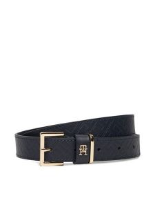 Tommy Hilfiger Pasek Damski Th Square 2.5 Mono Go AW0AW17974 Granatowy. Niebieskie paski TOMMY HILFIGER, bez wzorów, ze skóry. Za 219,99 zł.
