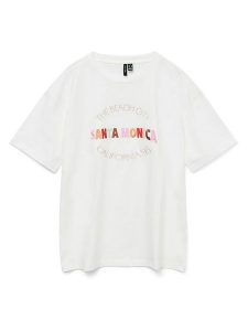 Vero Moda Koszulka w kolorze białym rozmiar: M. Białe bluzki Vero Moda, m, bez wzorów, z bawełny, bez kołnierzyka, bez ramiączek. Za 57,06 zł.