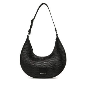 Torebka Karl Lagerfeld Jeans. Czarne torebki klasyczne Karl Lagerfeld Jeans, bez wzorów, z jeansu, bez dodatków. Za 609,99 zł.