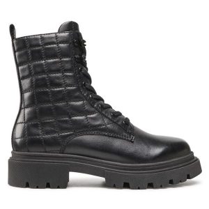 Trapery Lasocki. Czarne buty zimowe Lasocki, bez obcasa, bez zapięcia. Za 139,99 zł.