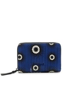 Desigual Portfel 23WAYP22 Niebieski. Niebieskie portfele Desigual, bez wzorów, ze skóry. Za 129,99 zł.