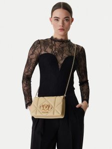 LOVE MOSCHINO Torebka JC4043PP1OLC0129 Beżowy. Brązowe torebki wieczorowe LOVE MOSCHINO, bez wzorów, ze skóry, bez dodatków. Za 679,99 zł.