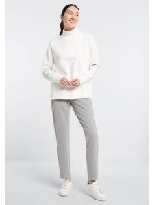 ELBSAND Bluza "Linna" w kolorze białym rozmiar: XS. Białe bluzy ELBSAND, xs, bez wzorów, z bawełny, bez kaptura. Za 130,99 zł.