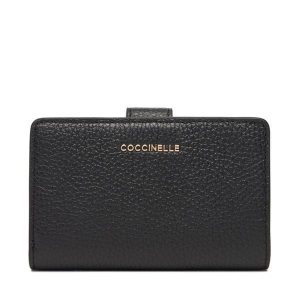 Portfel Coccinelle. Czarne portfele Coccinelle, bez wzorów. Za 379,99 zł.