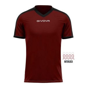 Koszulka piłkarska dla dorosłych Givova Revolution Interlock. Brązowe bluzki Givova, xs, bez wzorów, sportowe, bez kołnierzyka, bez ramiączek. Za 122,99 zł.