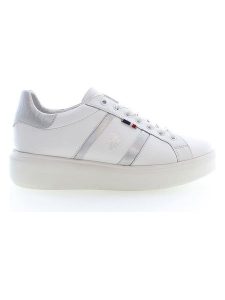 U.S. Polo Assn. Sneakersy "Cardi" w kolorze srebrno-białym rozmiar: 35. Białe trampki U.S. Polo Assn., bez wzorów, bez zapięcia. Za 214,45 zł.