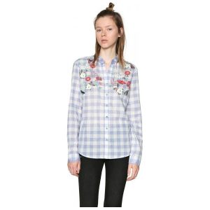 Desigual Koszula Damska Cabaceira Xs Niebieski. Koszule marki Desigual. W wyprzedaży za 255,00 zł.