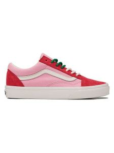 Vans Skórzane sneakersy "Old Skool" w kolorze czerwono-jasnoróżowym rozmiar: 36,5. Czerwone trampki Vans, bez wzorów, bez zapięcia. Za 179,64 zł.