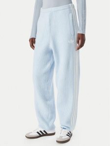 Adidas Spodnie dresowe Adiluna Season 2 X Jennie Knitted Loose Joggers LD8917 Niebieski Relaxed Fit. Niebieskie spodnie dresowe ADIDAS, l, bez wzorów, z dresówki. Za 439,99 zł.