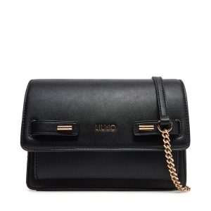 Torebka Liu Jo. Czarne torebki klasyczne Liu Jo, bez wzorów, bez dodatków. Za 349,99 zł.